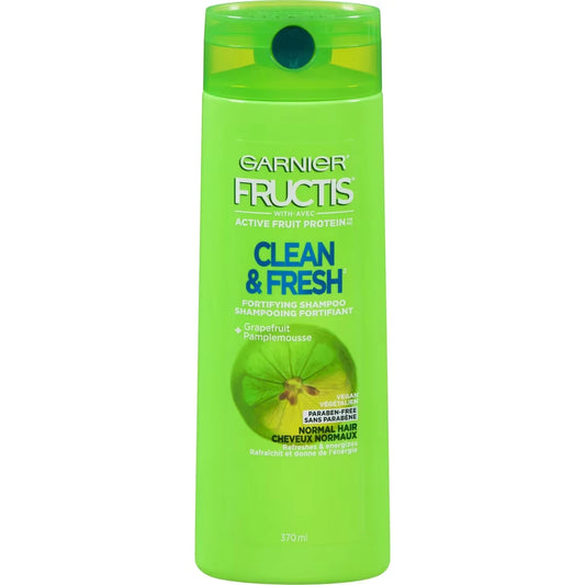 Garnier Fructis Clean & Fresh Shampoo front package