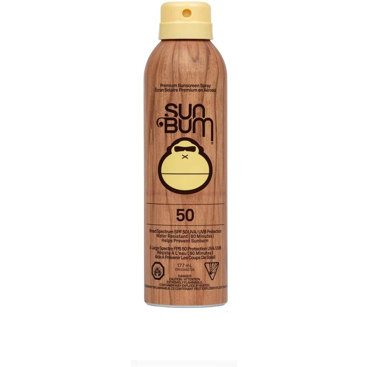 Sun Bum SPF 50 Continuous Spray Suncreen front package