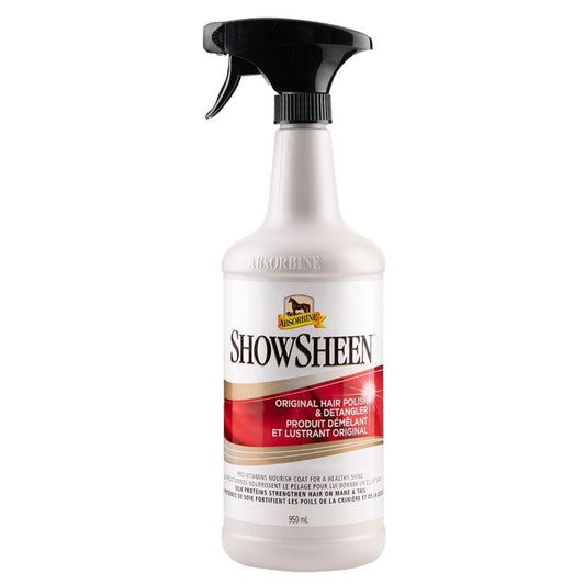 Showseen Hair Polish and Detangler Spray for Horses 946 mL Bottle