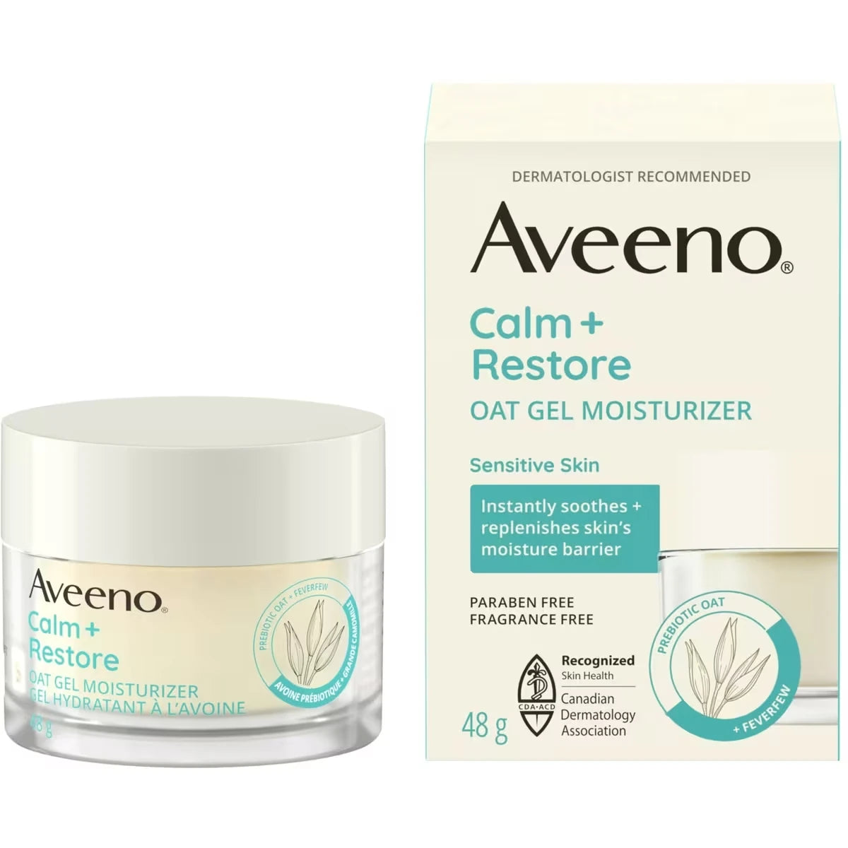 Aveeno Calm + Restore Oat Gel Moisturizer for Sensitive Skin product image