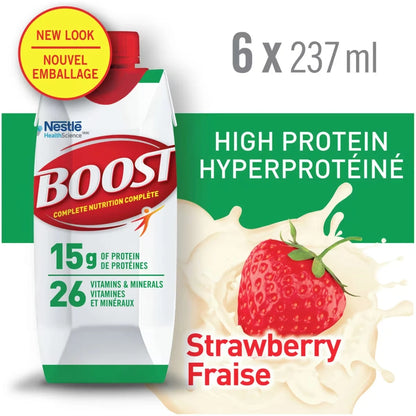 Boost High Protein Strawberry Meal Replacement Drink, 6 × 237 ml alternate view