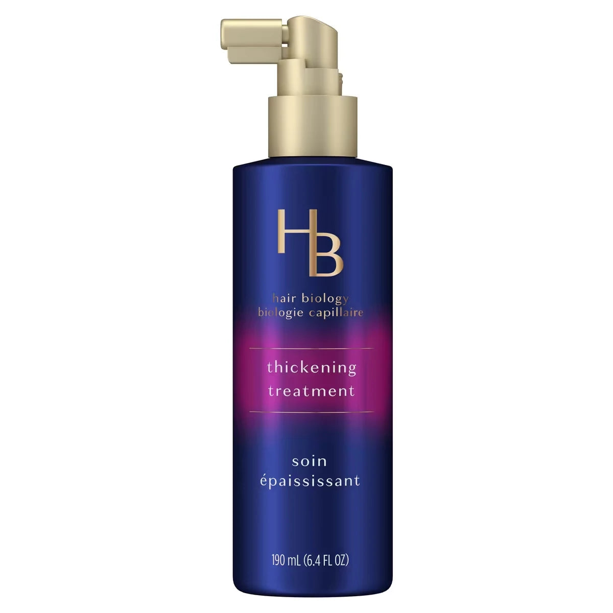 Hair Biology Thickening Treatment with Biotin - Full & Vibrant for fine, thin, or flat hair - 190 mL product package