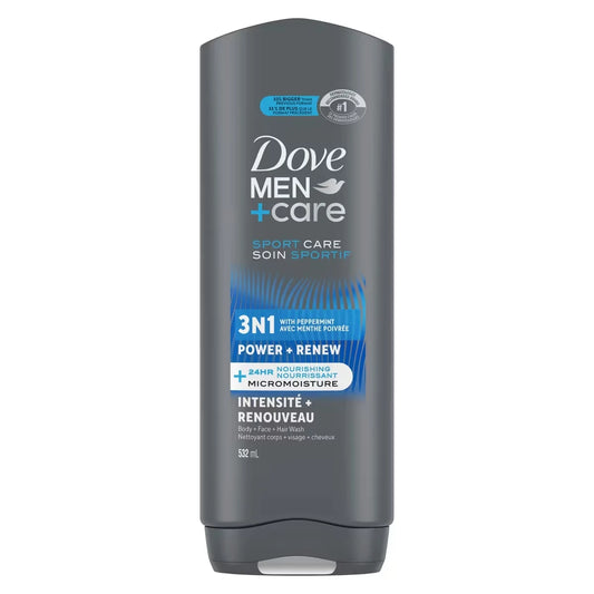 Dove Men+Care Refreshing Power + Renew 3N1 Body front package