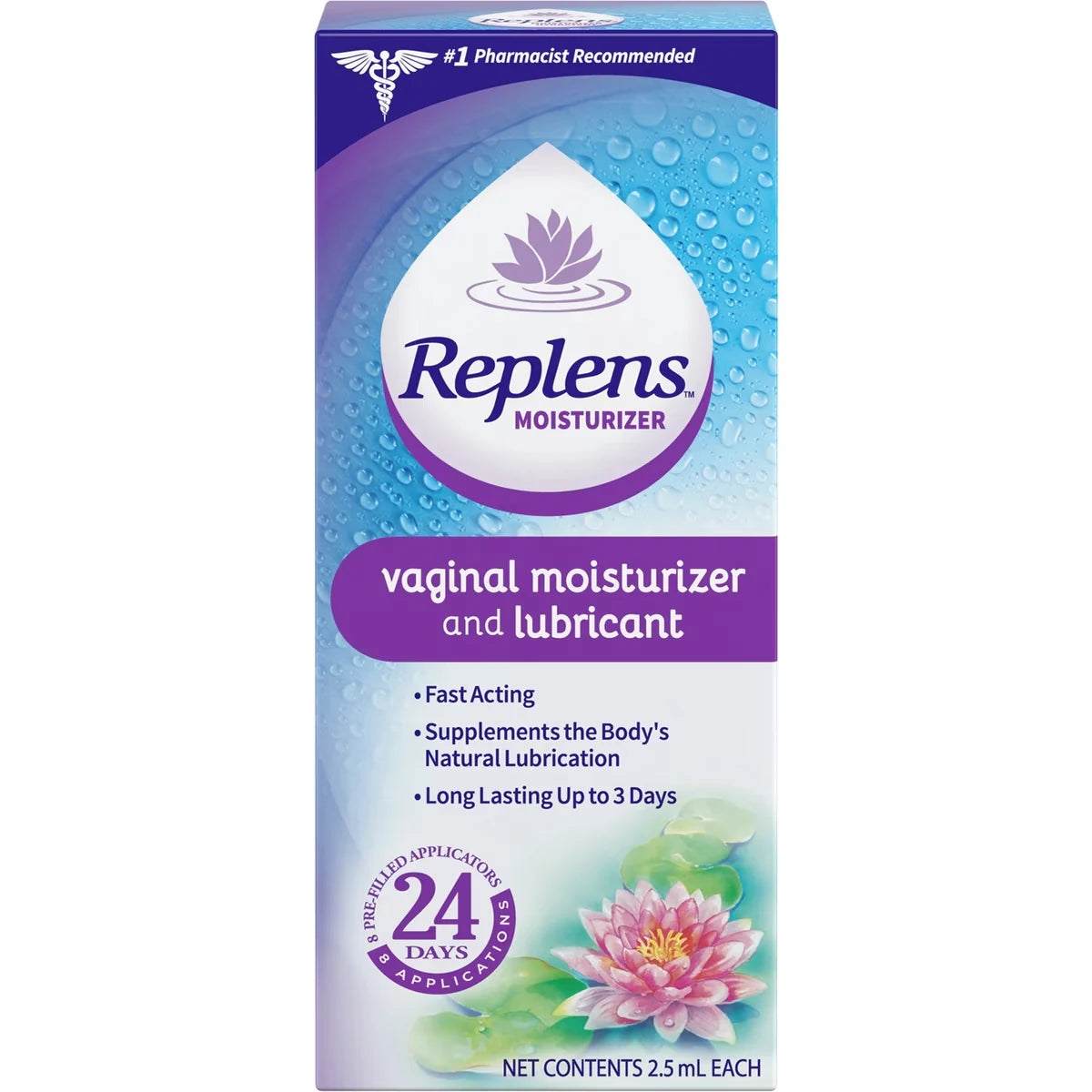 Replens Long-Lasting Vaginal Moisturizer front package