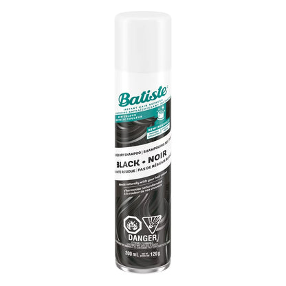 Batiste Coloured Dry Shampoo - Black, No White Residue front package