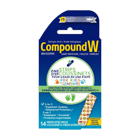 Compound W Maximum Strength One Step Kids Pads front package