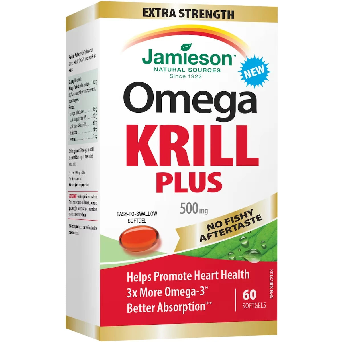 Jamieson Omega Krill Plus 500mg front package