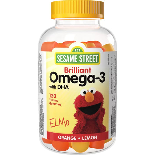 Sesame Street Omega-3 with DHA Orange • Lemon front package