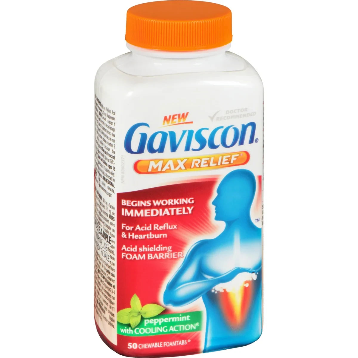 Gaviscon Max Relief Chewable Foamtabs Peppermint with Cooling Action product detail