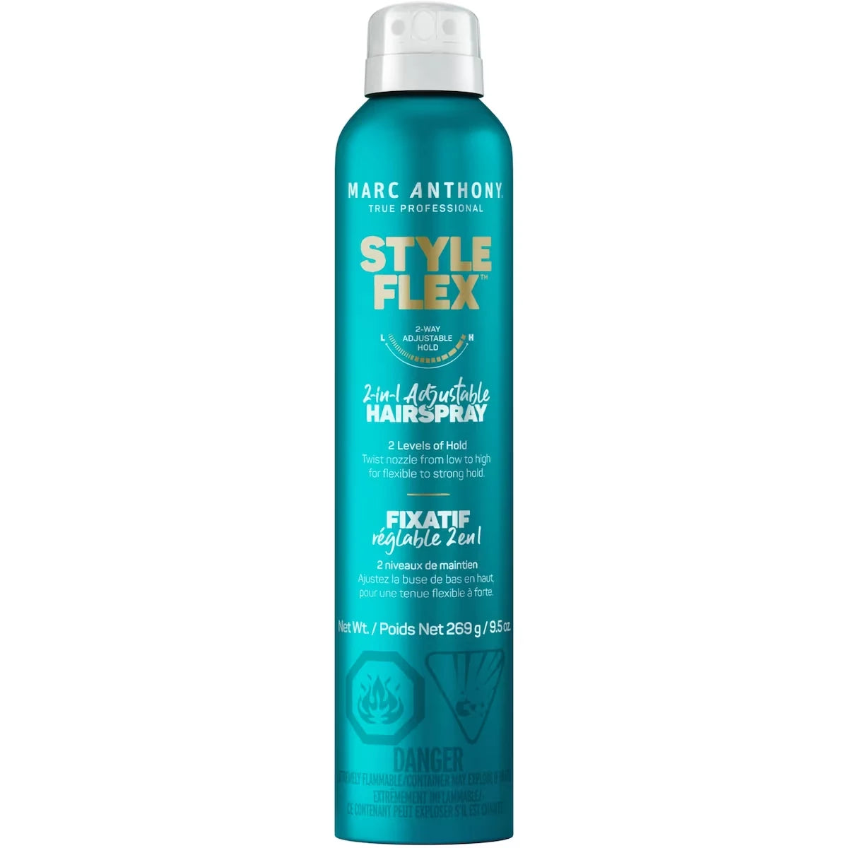 Marc Anthony Style FlexTM 2-IN-1 Adjustable Hairspray front package