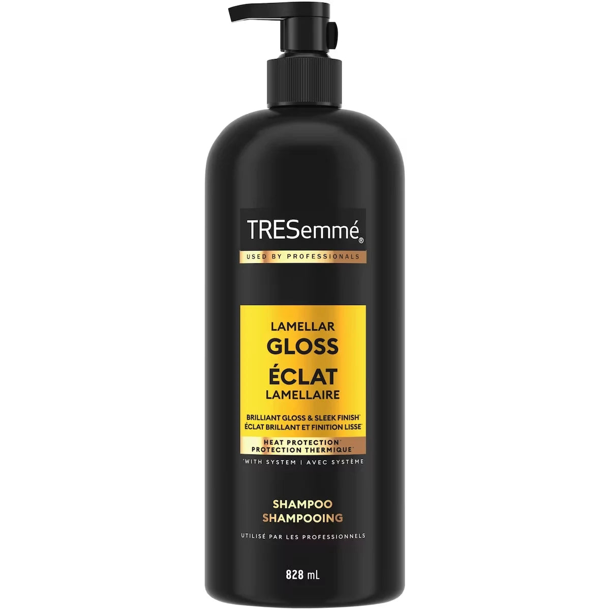 TRESemmé Shampoo Lamellar Gloss for a Brilliant Gloss & Sleek Finish front package