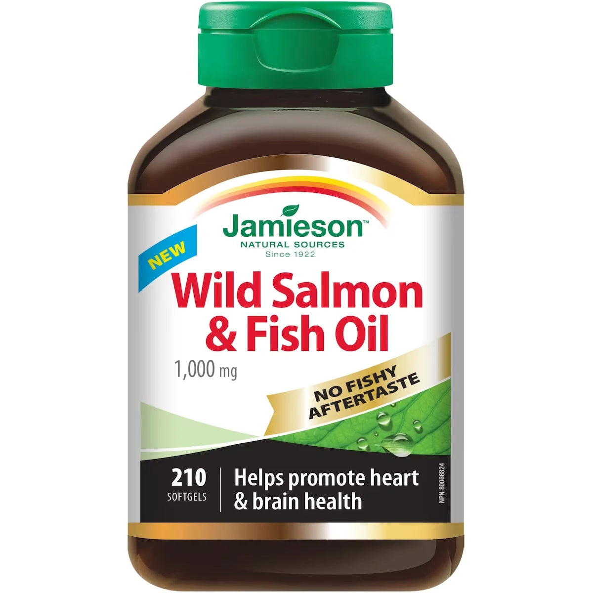 Jamieson No Fishy Aftertaste Wild Salmon & Fish Oil front package