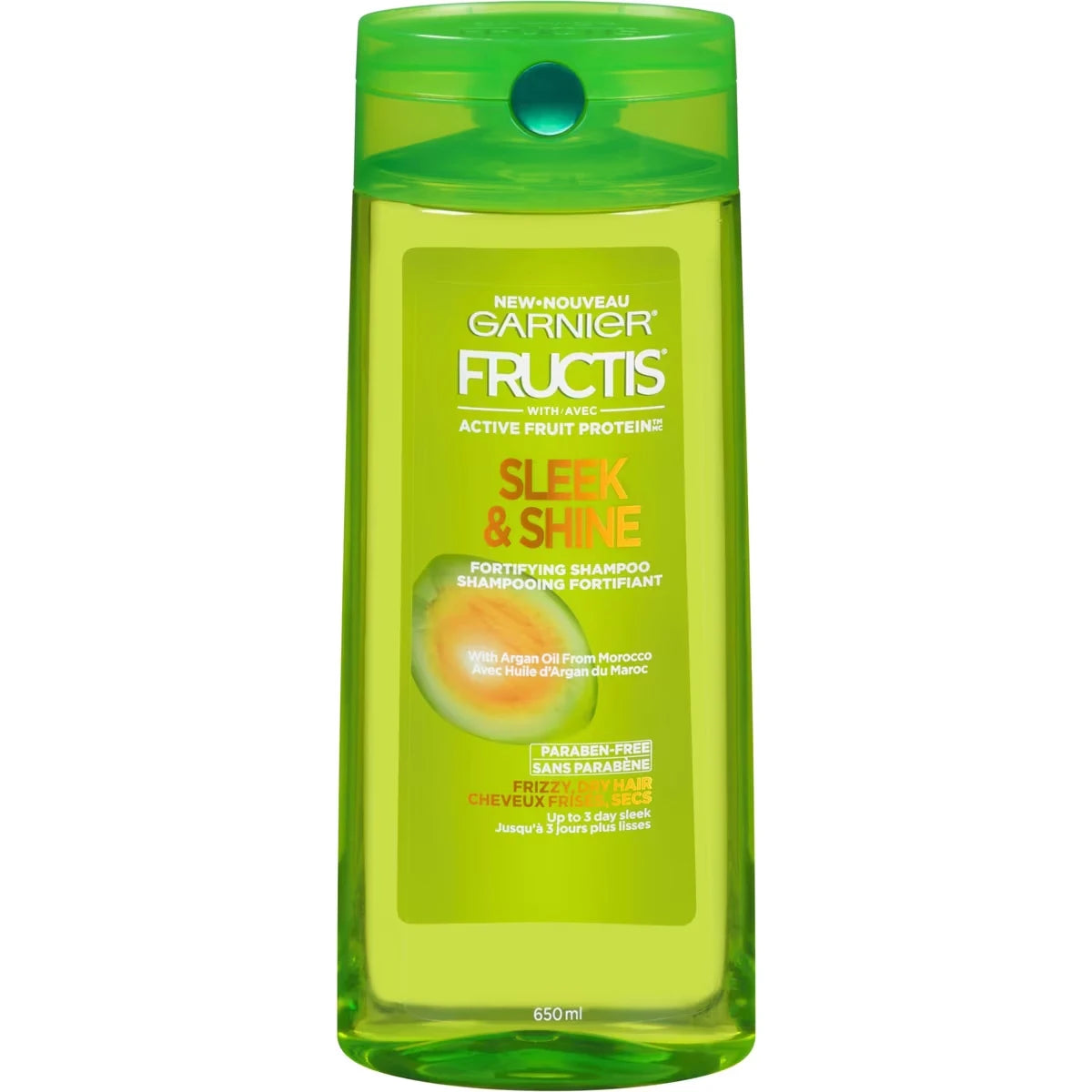 Garnier Fructis Sleek & Shine Shampoo front package