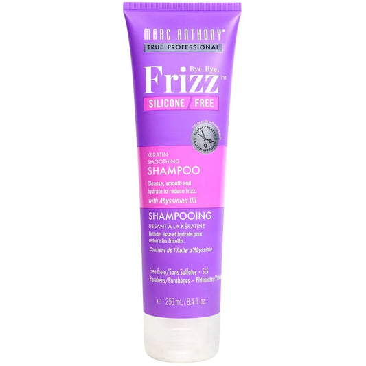 Marc Anthony Bye Bye Frizz Silicone Free Keratin Smoothing Shampoo front package