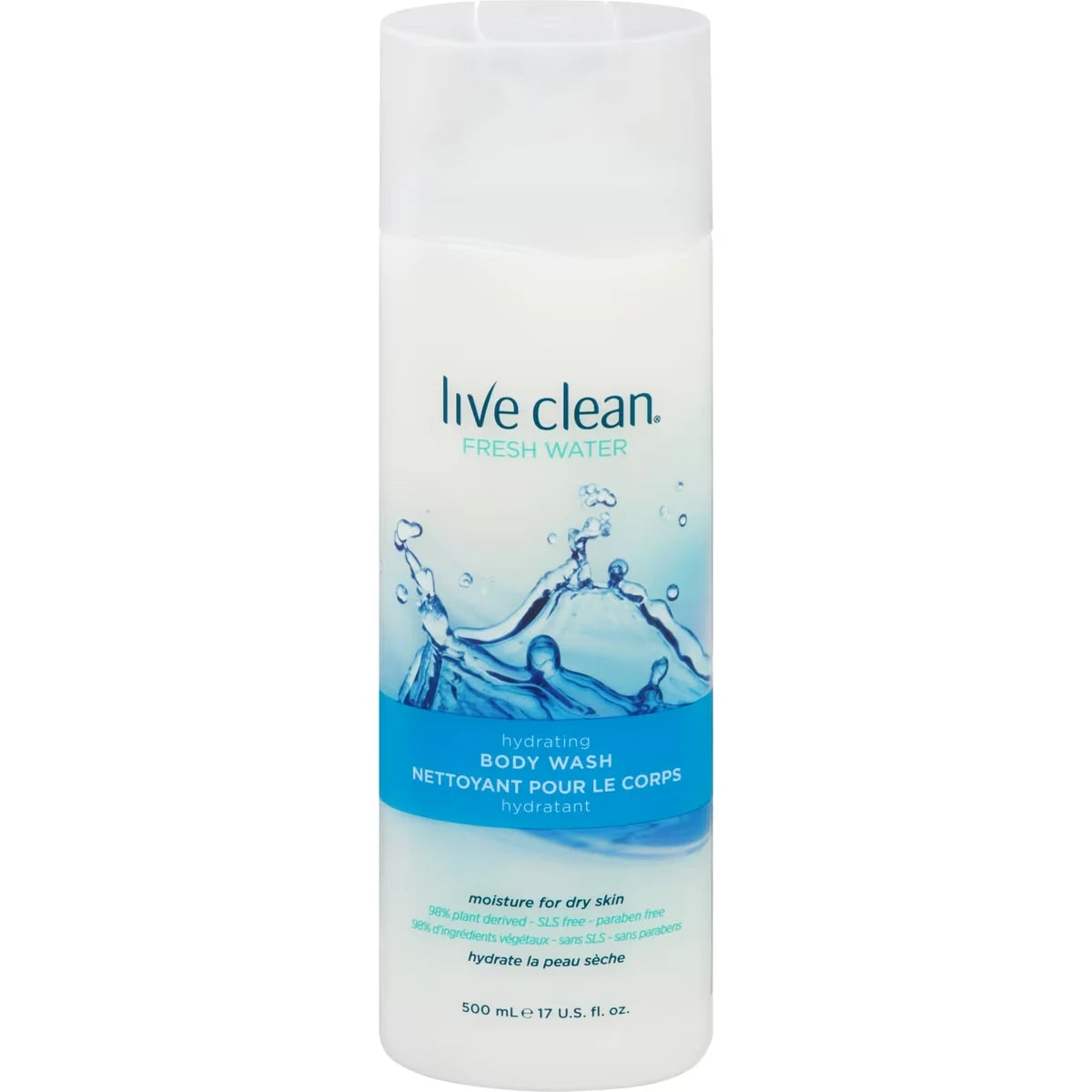 Live Clean Fresh Water Hydrating Body Wash front package
