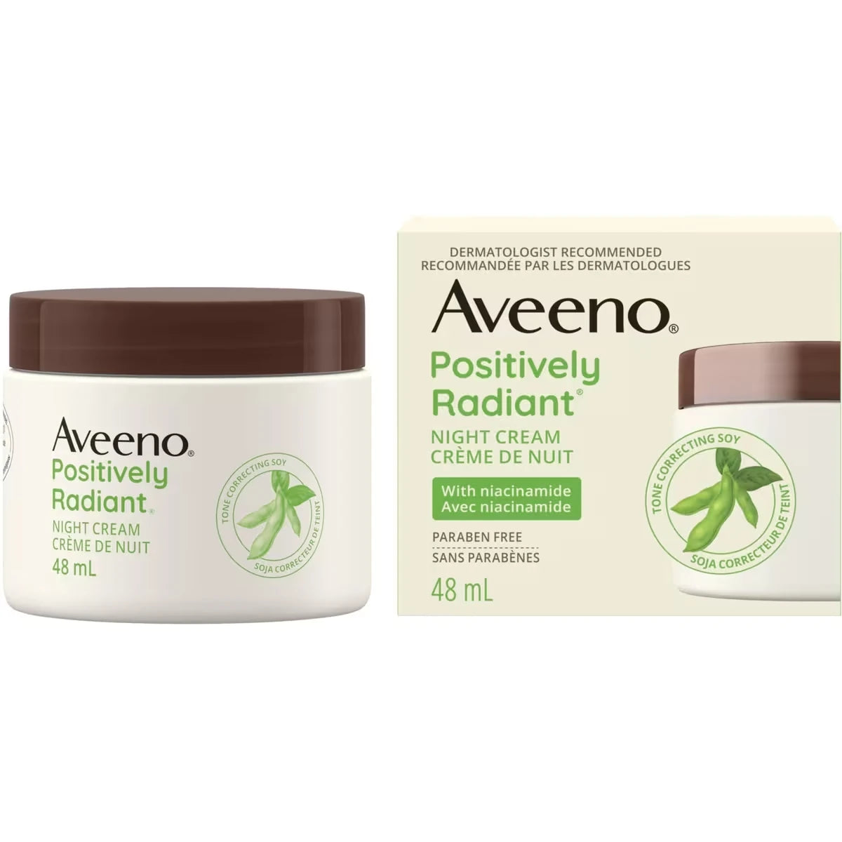 Aveeno Positively Radiant Night Cream product image