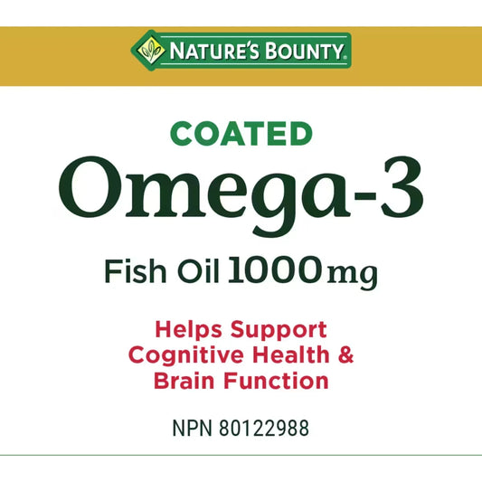 Natures Bounty Omega-3 Fish Oil, 1000 mg, Softgels product detail