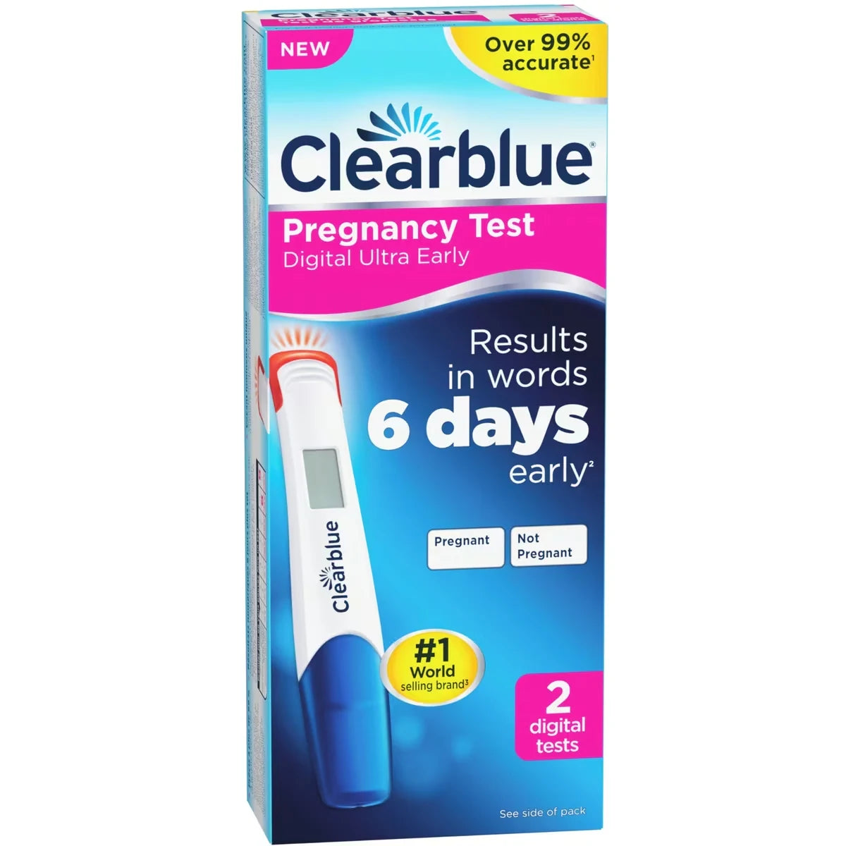 Clearblue Pregnancy Test Digital Ultra Early 2ct 2 count product detail