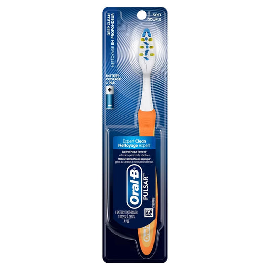 Oral B Pulsar Pro-Health Battery Powered Toothbrush, Soft, 1 Count product image