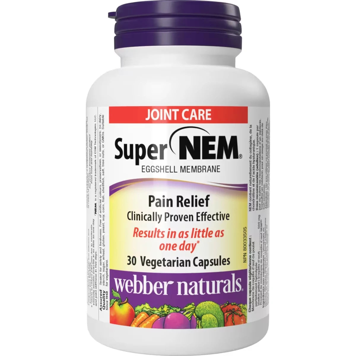 Webber Super NEM® Eggshell Membrane front package