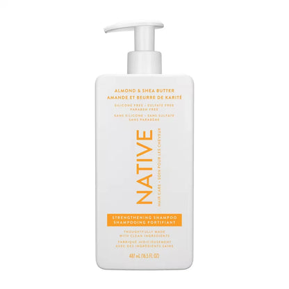 Native Almond & Shea Strengthening Shampoo front package