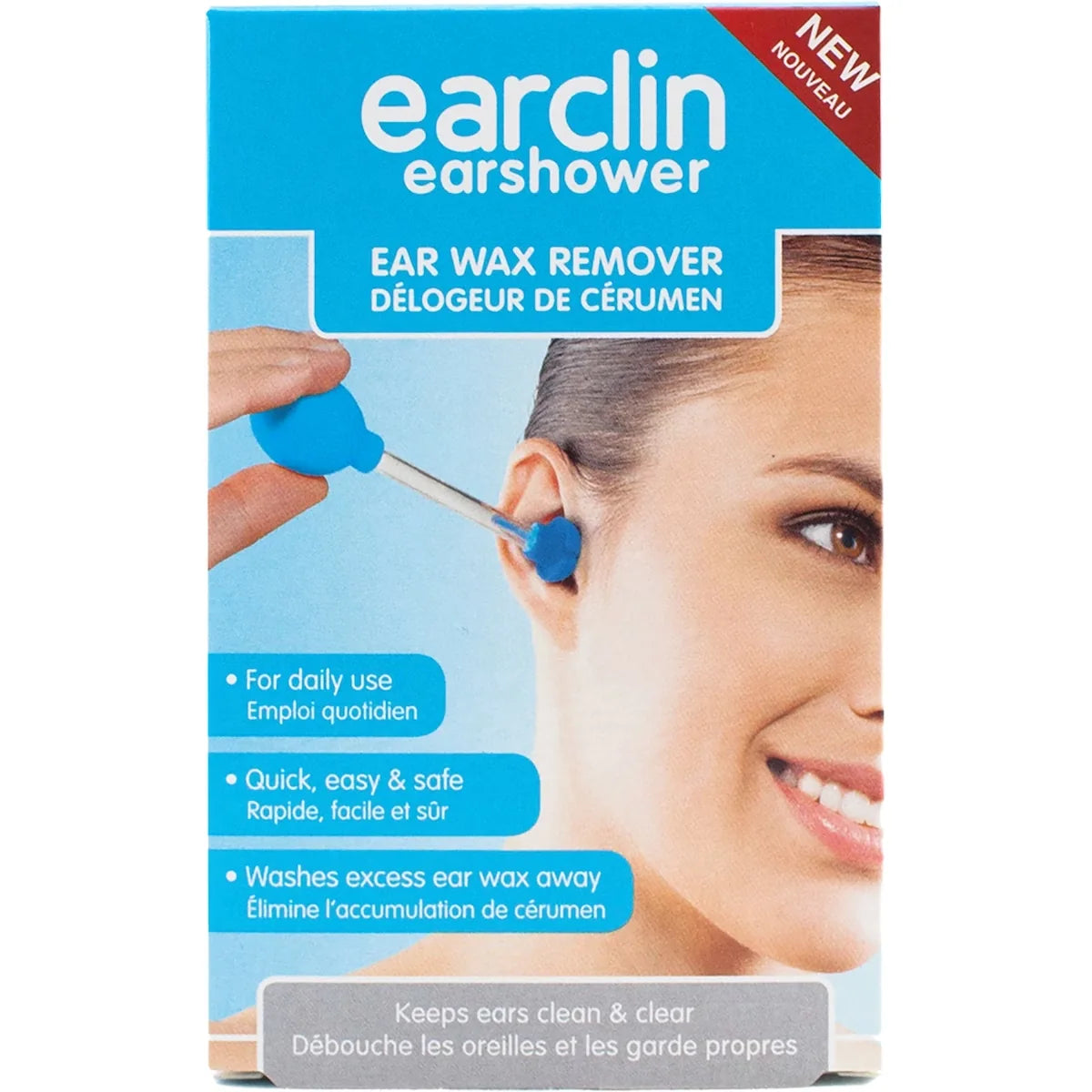 Earclin Earshower Ear Wax Remover front package