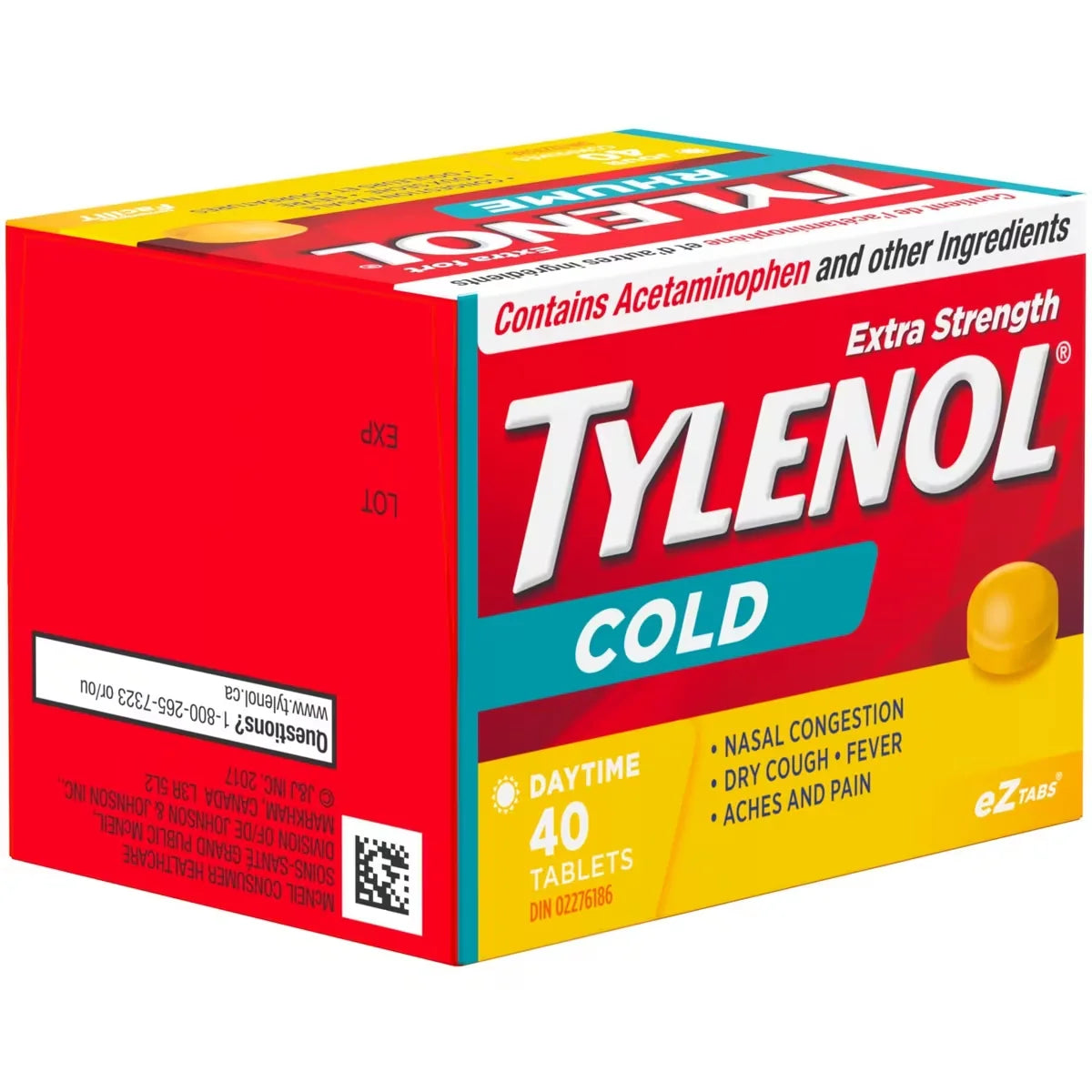 Tylenol Extra Strength Cold Relief Daytime, EZTabs product detail