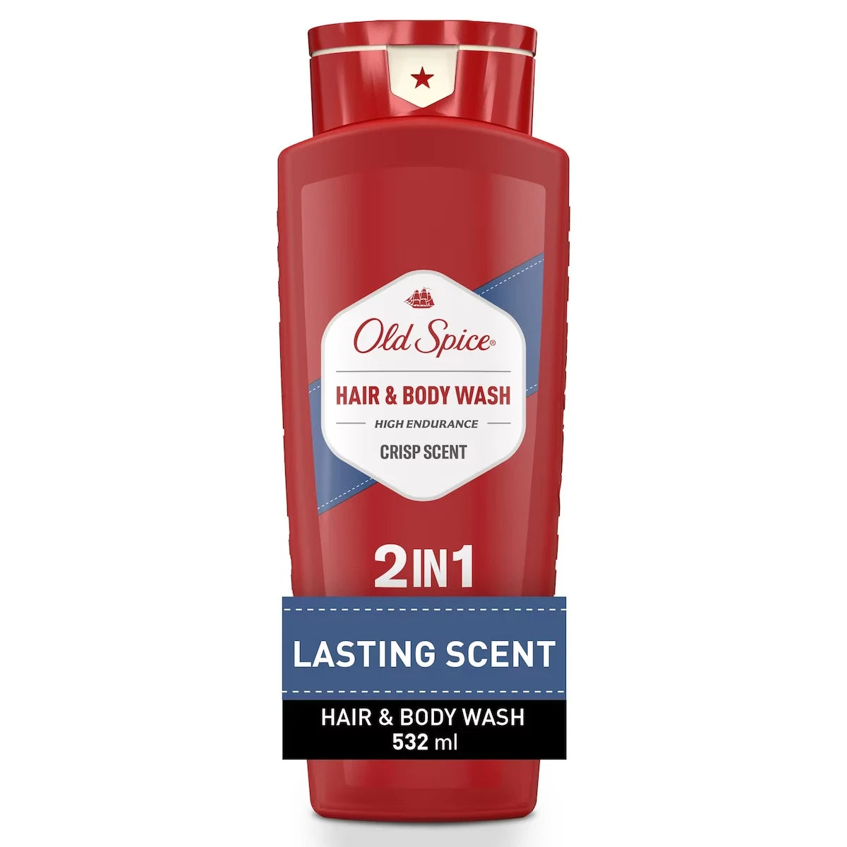 Old Spice High Endurance Hair & Body Wash front package