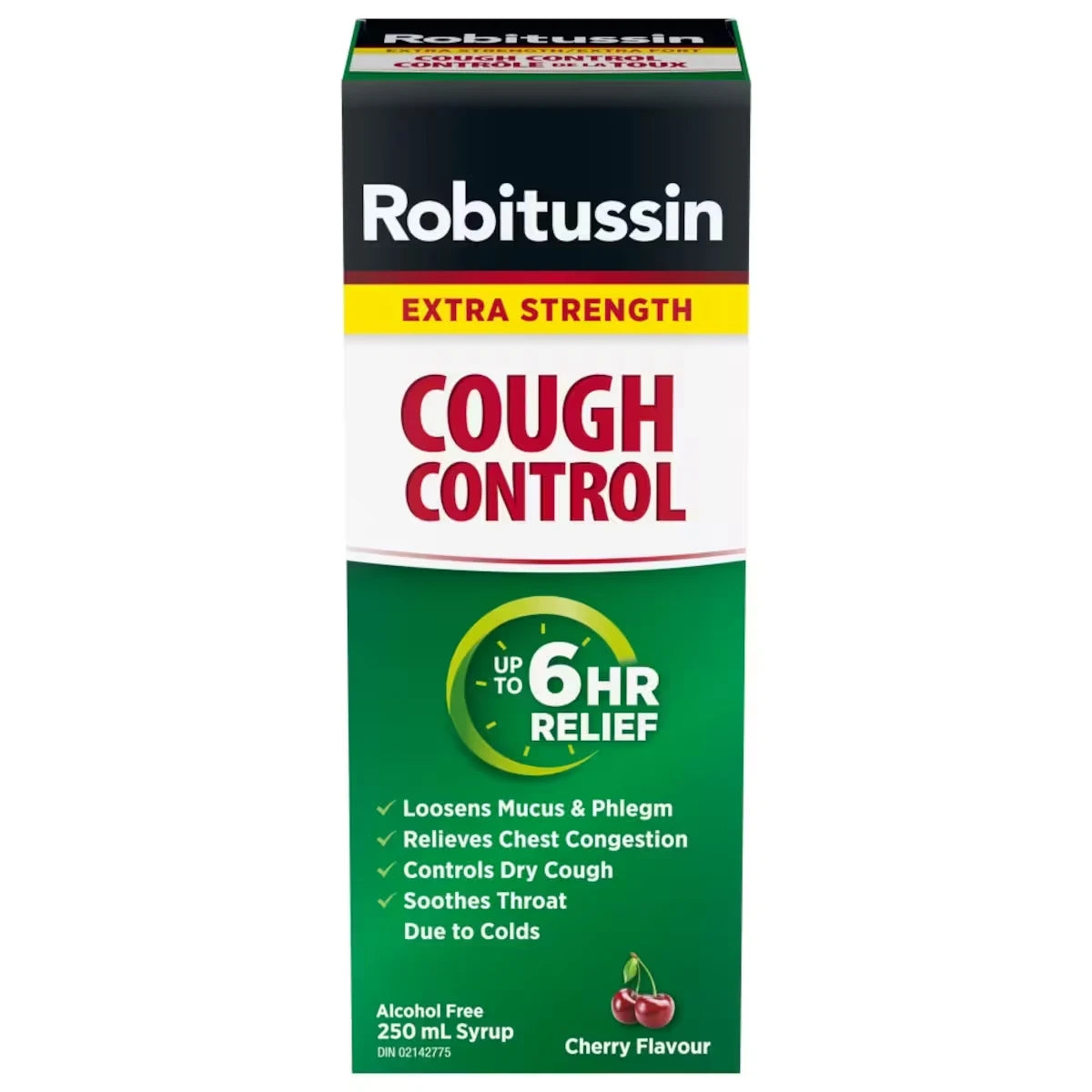 Robitussin Extra Strength Cough Control Liquid 250 ml front package