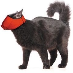 Quick Muzzle for Cats (Red) 1 Muzzle