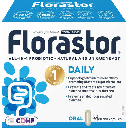 Florastor Daily 50 caps front package