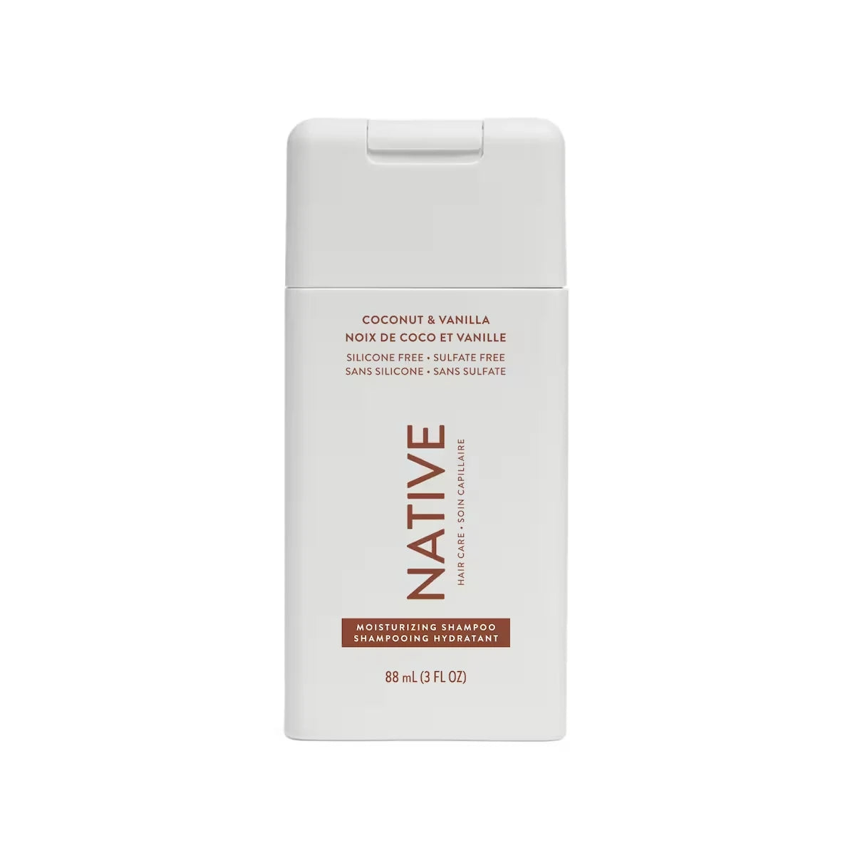 Native Coconut & Vanilla Moisturizing Shampoo mini 88 ml front package