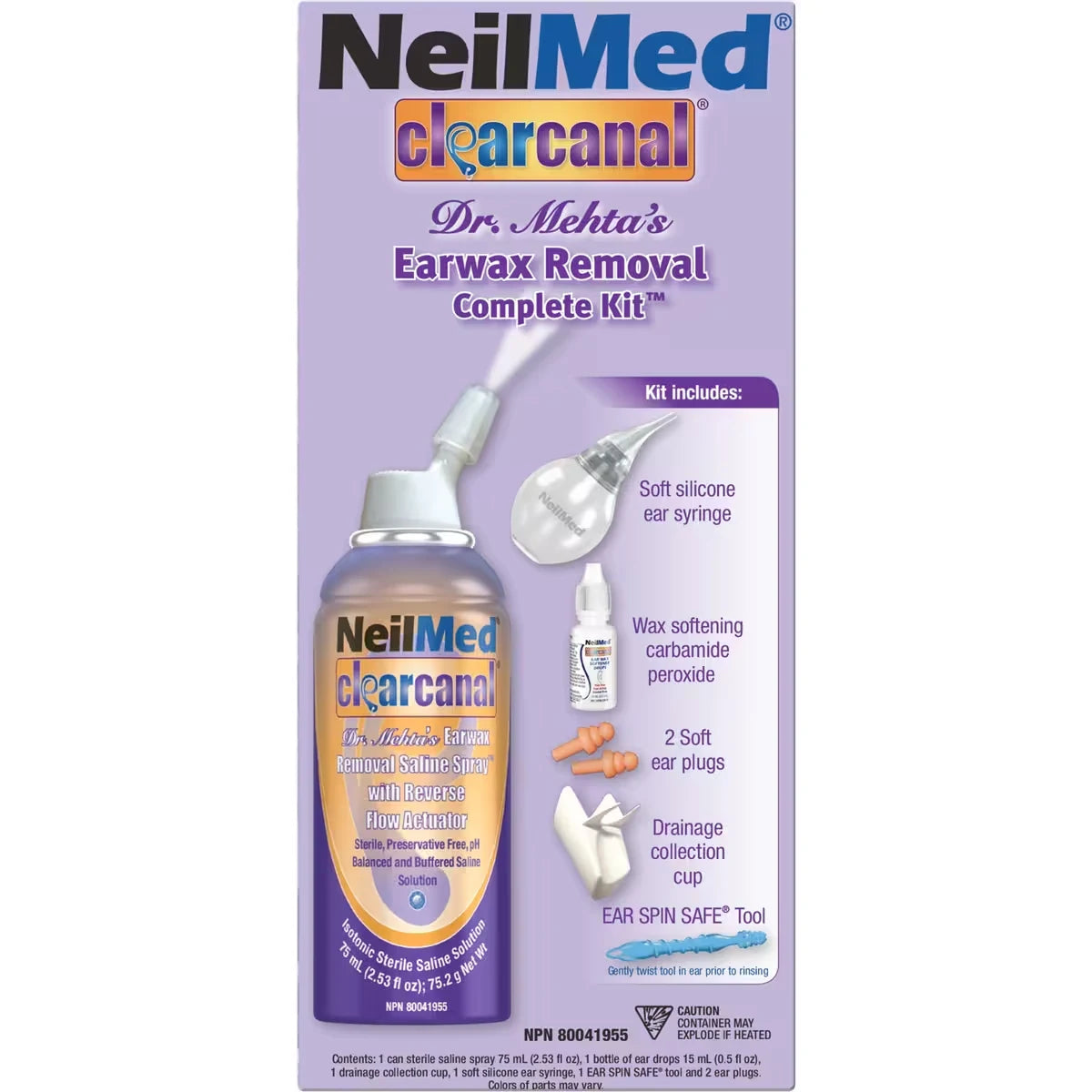 Neilmed Clear Canal Kit front package