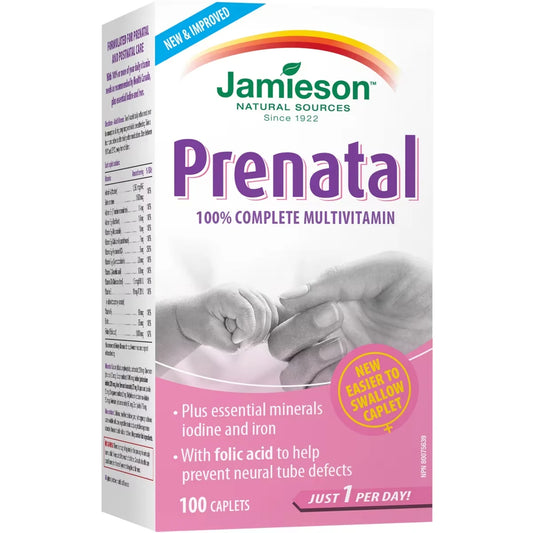 Jamieson Prenatal 100% Complete Multivitamin front package