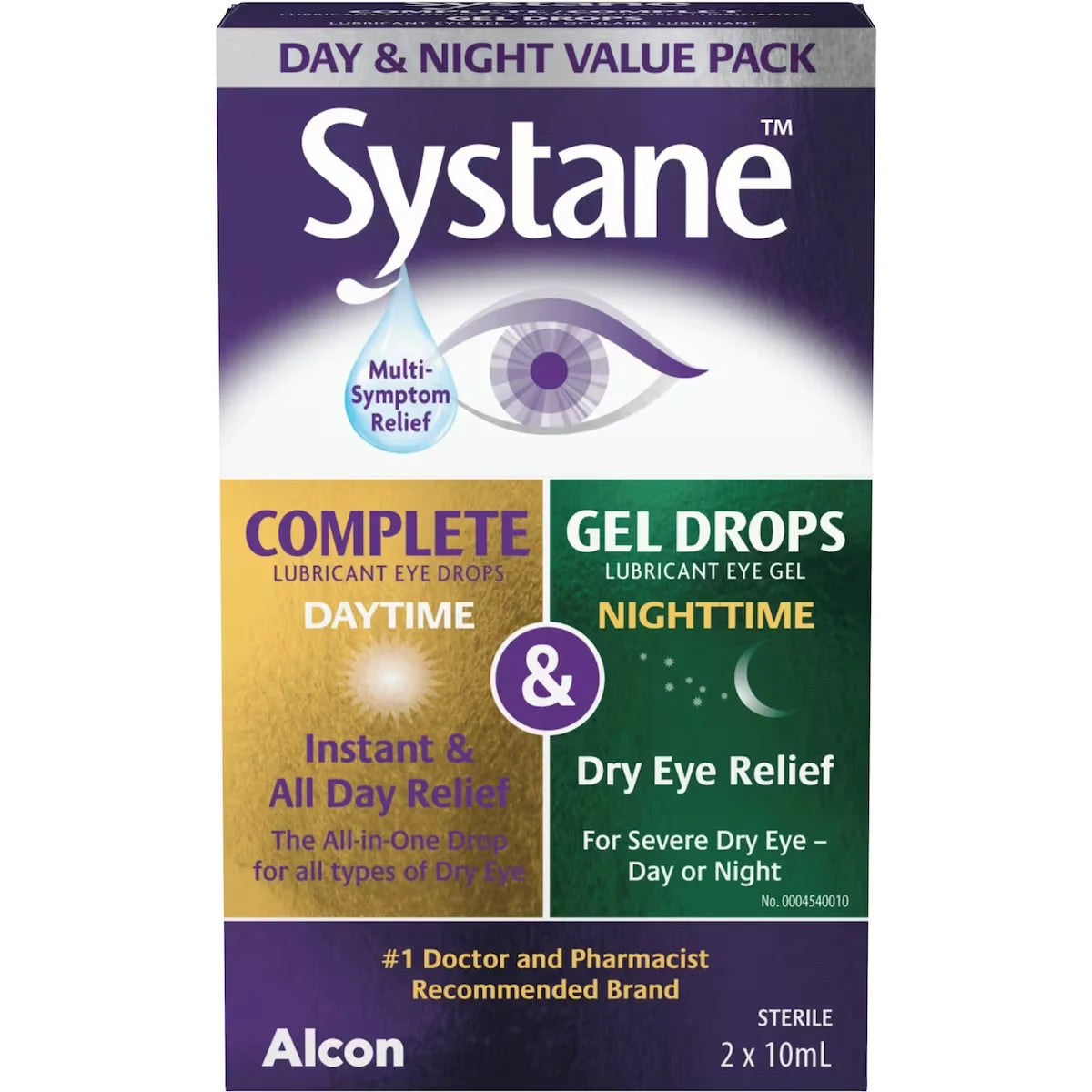 Systane Day + Night Value Pack - Complete Daytime & Gel Drops Nighttime front package