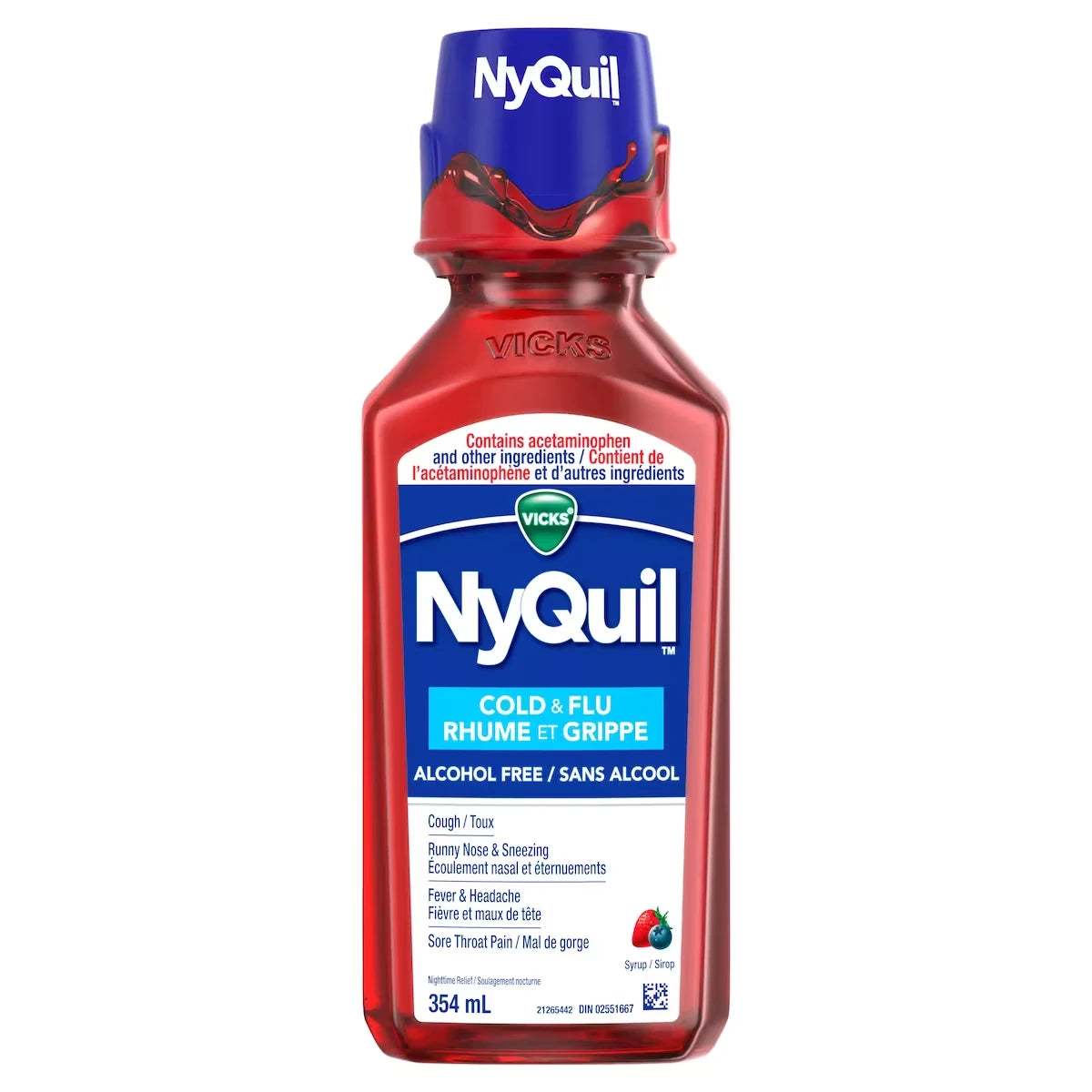 Vicks NyQuil Alcohol Free 354 mL product image
