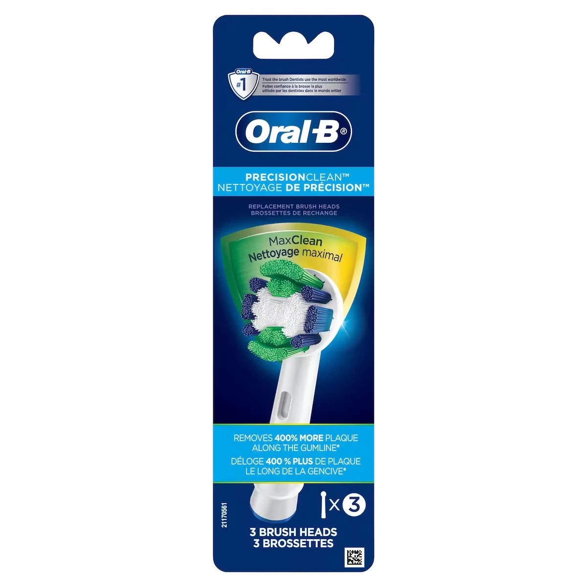 Oral B Precision Clean Replacement Electric Toothbrush Head product image