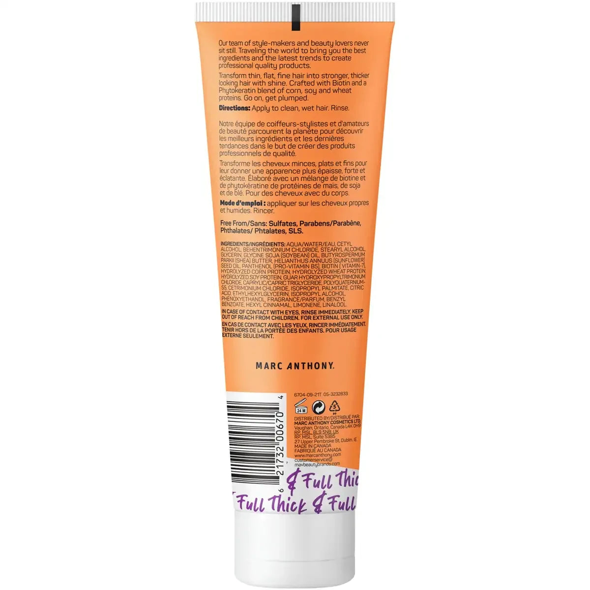 Marc Anthony Instantly Thick + Biotin Plump & Lift Conditioner product detail