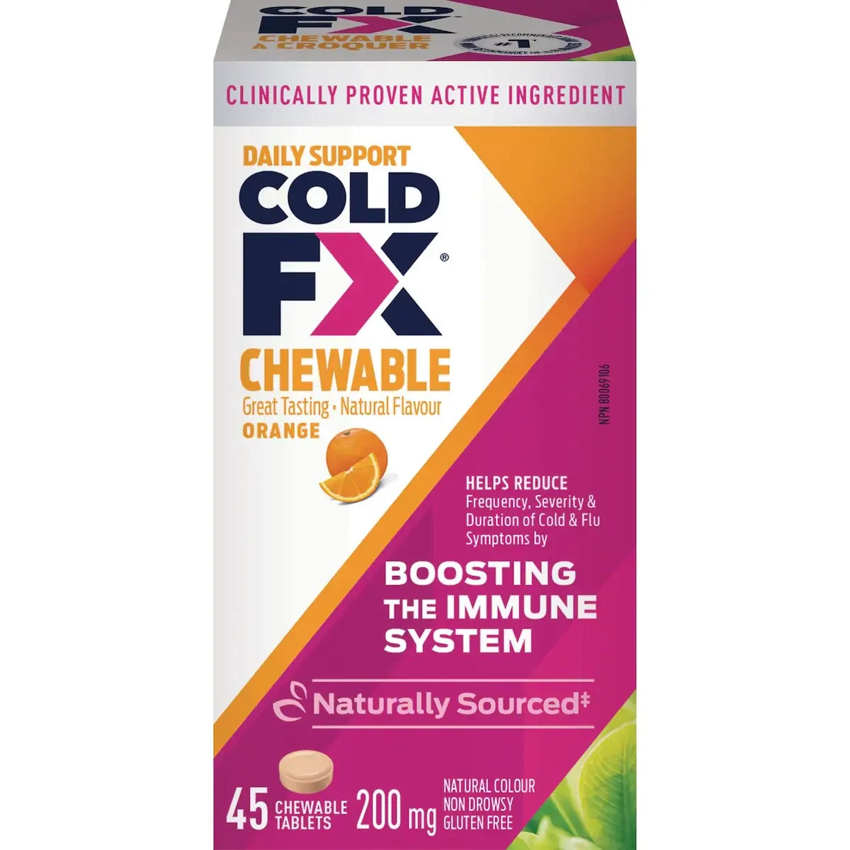 Cold Fx Daily Support Chewable front package
