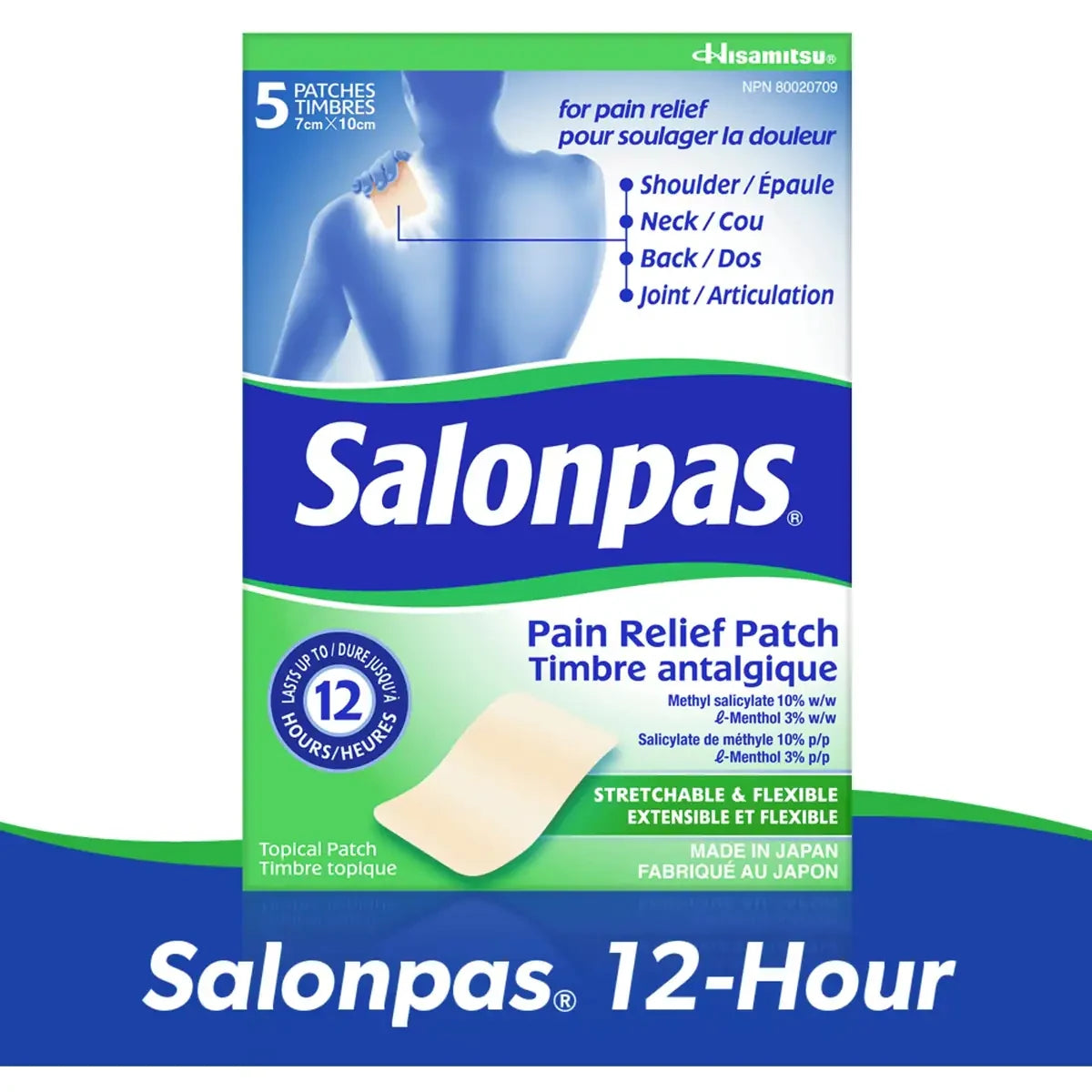 Salon Pas Salonpas 12 Hour Pain Relief Patch product image