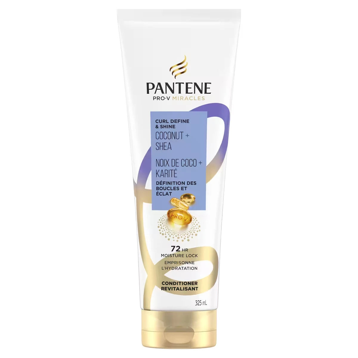 Pantene Pro-V Miracles Curl Define & Shine Coconut + Shea 1 Minute Miracle Conditioner front package