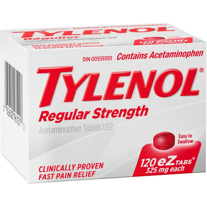 Tylenol Regular Strength Pain Relief Acetaminophen 325mg EZTabs product detail