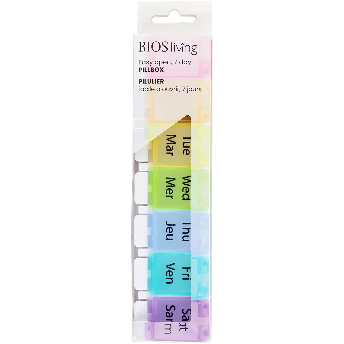 Bios Living Easy Open Pill Box front package