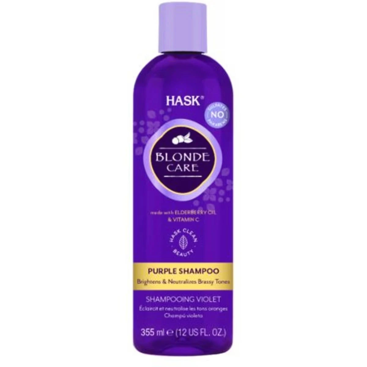 HASK Blonde Care Purple Toning Shampoo view 2