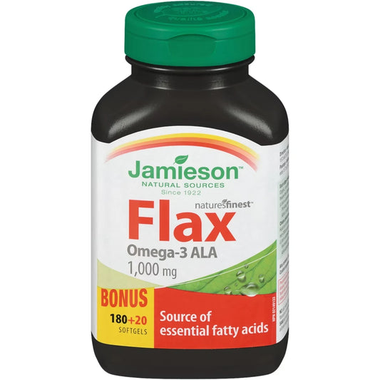 Jamieson Flax 1,000 mg front package