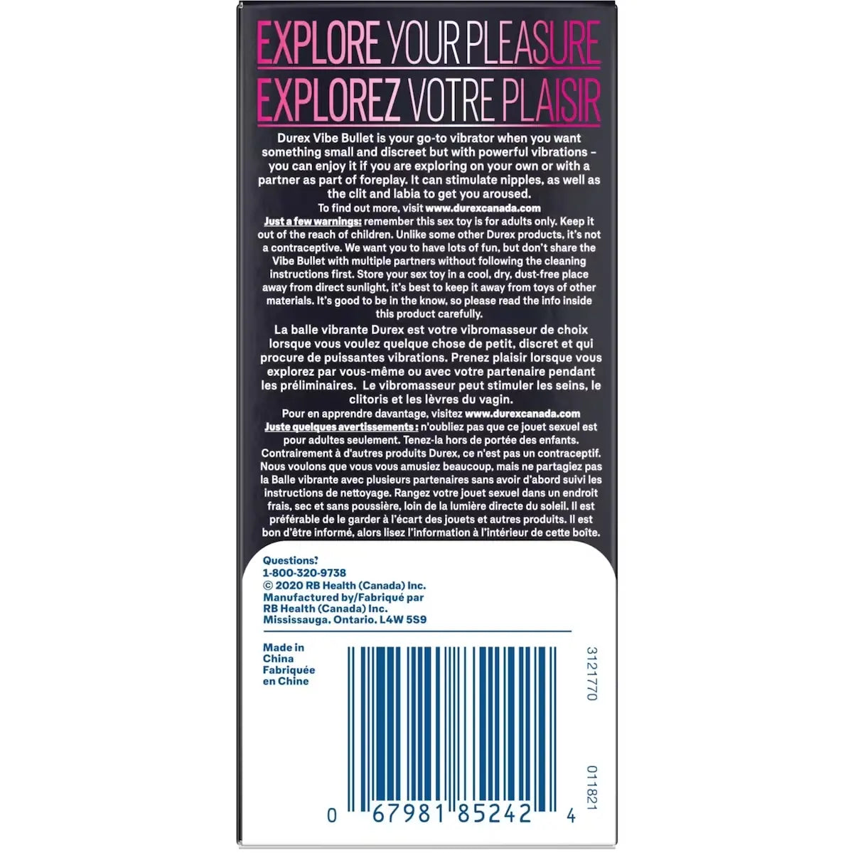Durex Intense Vibrating Bullet 1 count product detail