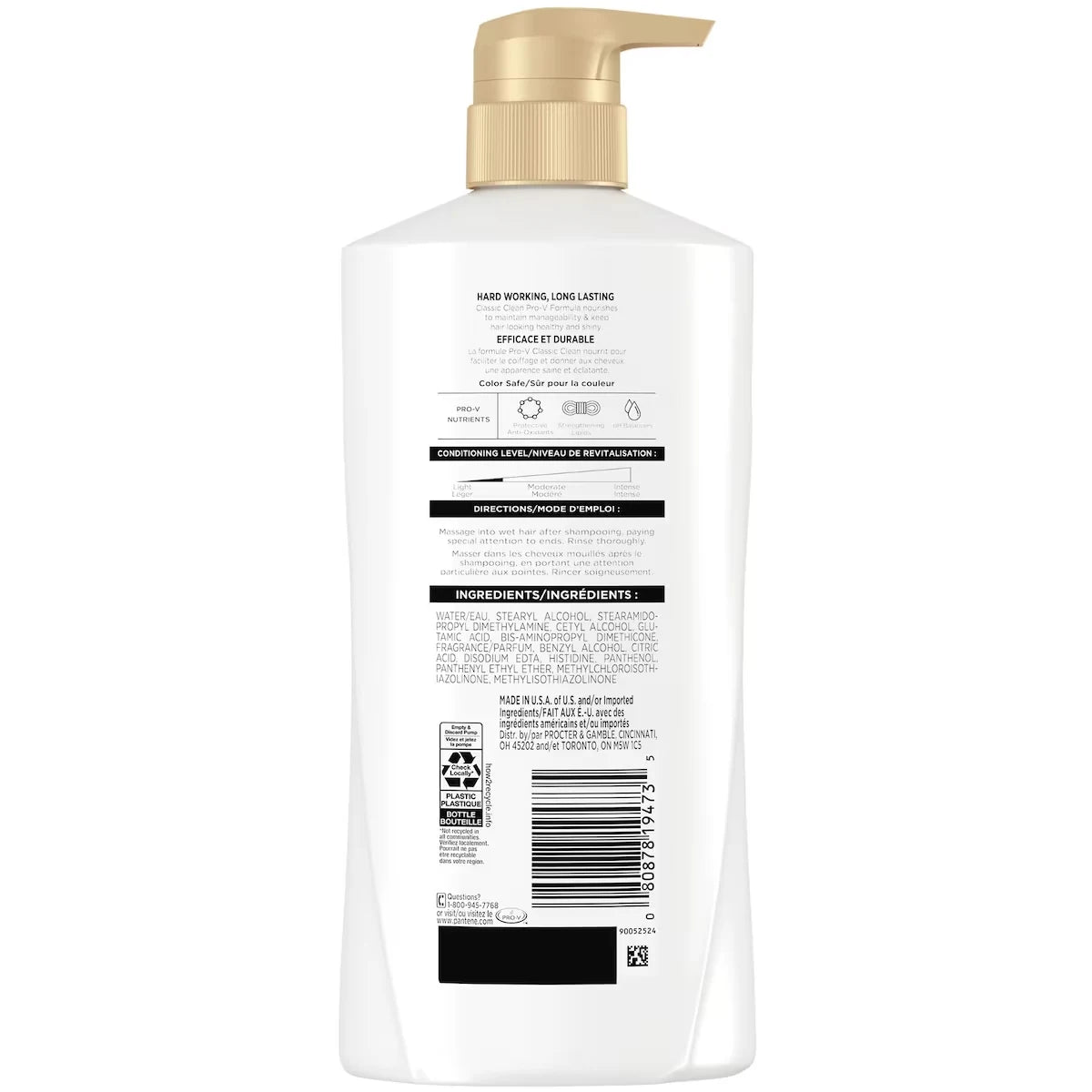 Pantene PRO-V Classic Clean Conditioner, 16.0oz/476mL product detail
