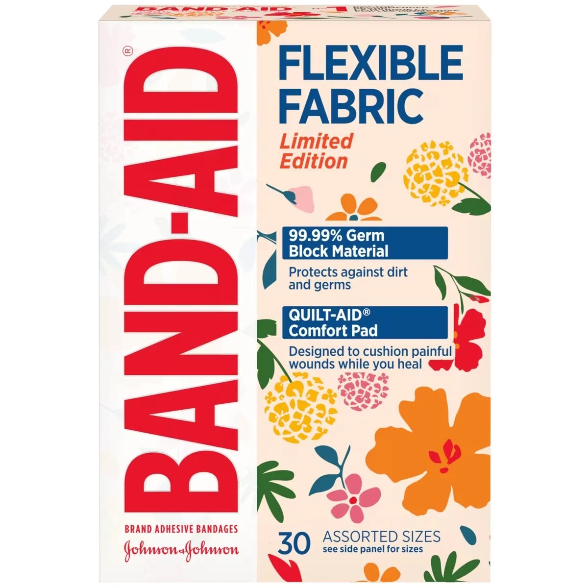 Band-Aid Flexible Fabric Wildflower Asst front package
