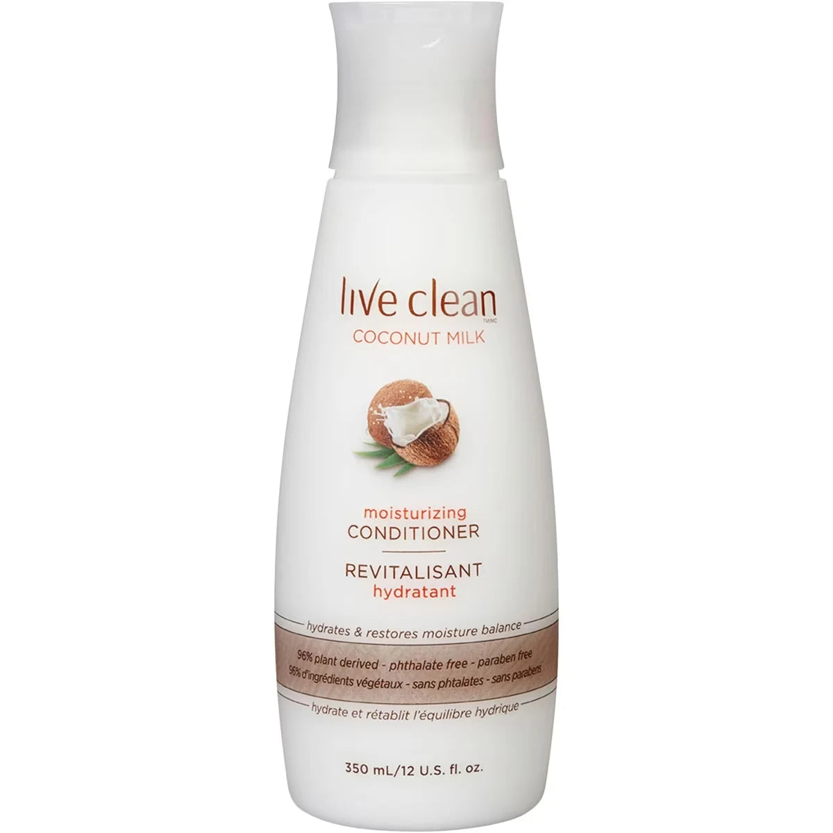 Live Clean Coconut Milk Moisturizing Conditioner front package