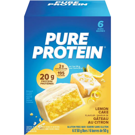 Pure Protein Gluten Free Bar Lemon Cake Flavour Bars 6 x 50 g view 2